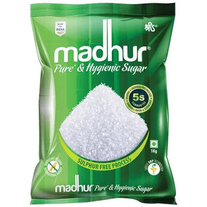 Madhur Pure & Hygienic Sugar 5kg | Sulphur-Free Refined Chini